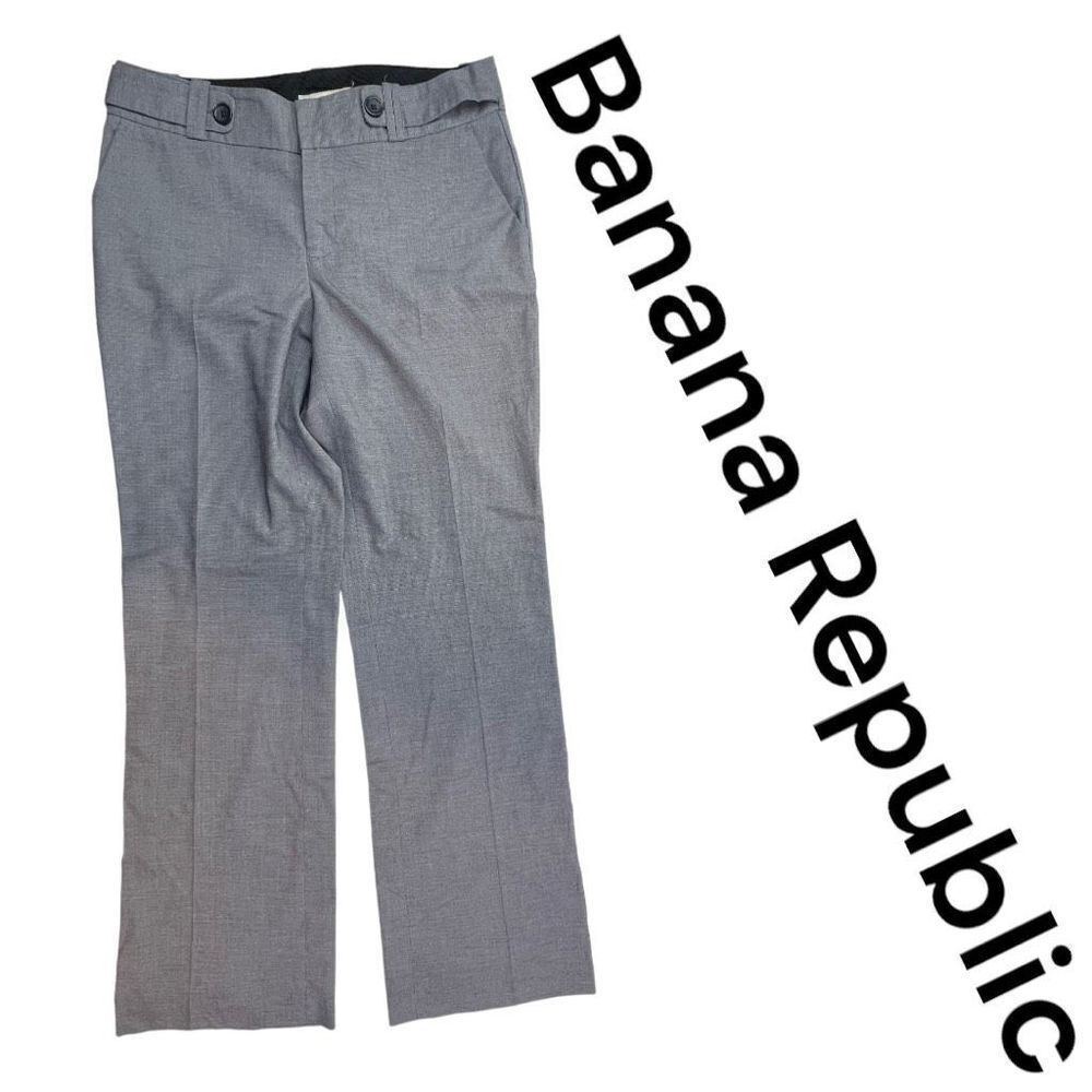 Banana Republic Women's High Rise Jackson Fit Dress Pants Black White Size 6